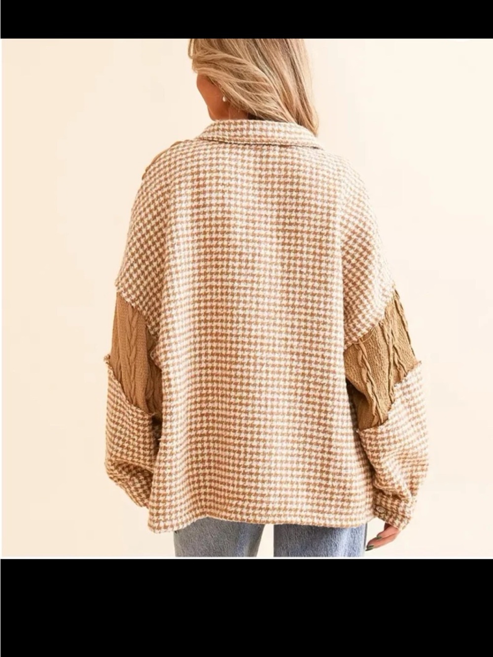 POL Pieced Gingham Jacket Size Oversized Small
Can fit up to a XL - Picture 3 of 12